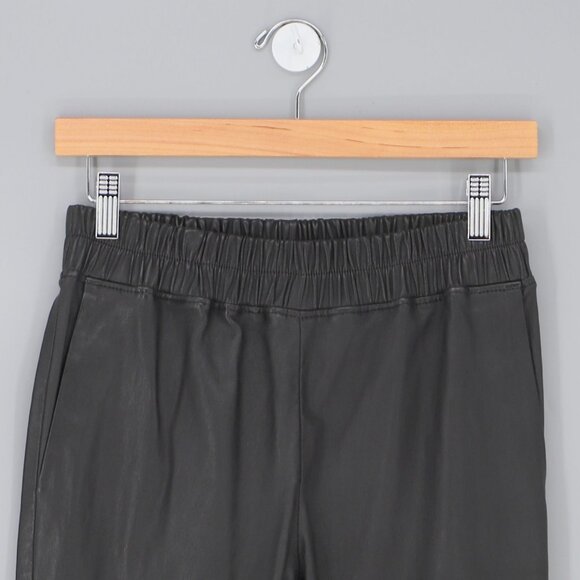 INÈS & MARÉCHAL Jardin Leather Stretch Trousers in Black Size FR 38 (US 6) - Picture 6 of 13